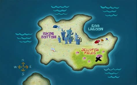 Image - Map of Bikini Bottom.png | Encyclopedia SpongeBobia | FANDOM ...