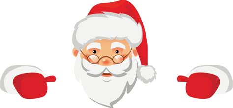 Santa Peeking PNG Transparent Images Free Download | Vector Files | Pngtree