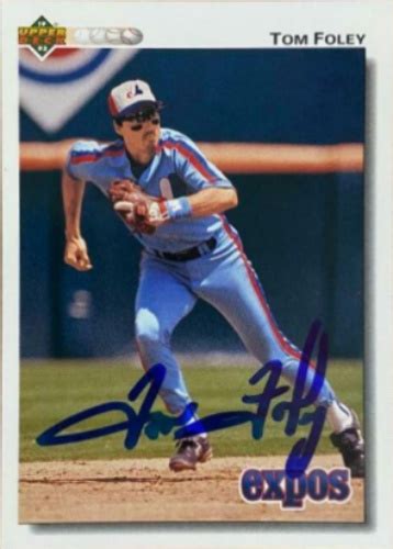 Tom Foley Autographs and Memorabilia | Sports, Baseball