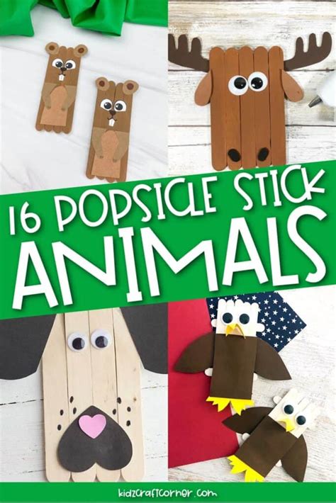 21 Popsicle Stick Animal Crafts for Kids