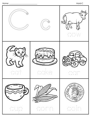 Letter C Phonics Worksheet