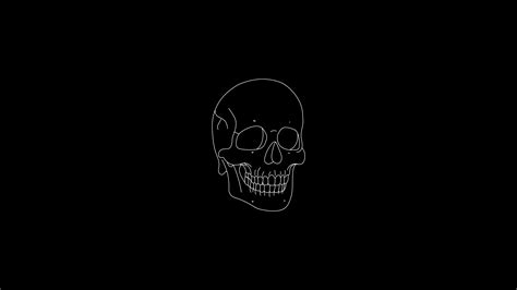 skull, minimalism, minimalist, hd, 4k, dark, black, HD Wallpaper | Rare ...