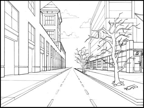 Simple Cityscape Drawing at GetDrawings | Free download