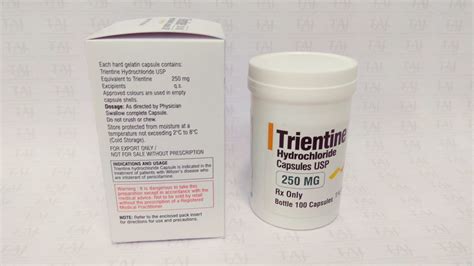 Trientine Capsules USP | Trientine Hydrochloride Capsules, USP – Wilson ...