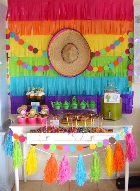 Colorful fiesta birthday party kara s party ideas – Artofit