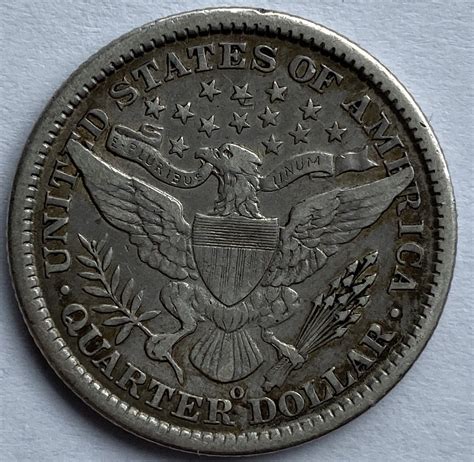 1897 United States of America Silver Quarter Dollar - M J Hughes Coins