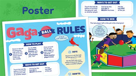 Free Gaga Ball Rules Poster for Schools