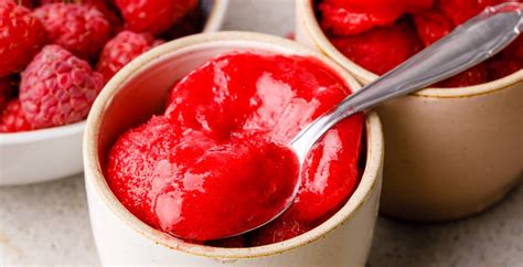 The Best Homemade Raspberry Sorbet (You need to try this!) - Nurtured Homes