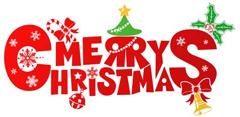 Red Merry Christmas PNG Clipart Image | Gallery Yopriceville - High ...