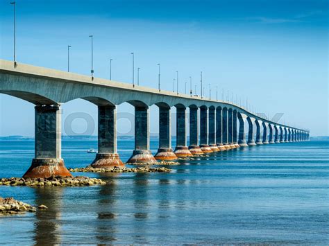 Confederation Bridge to PEI | Stock image | Colourbox