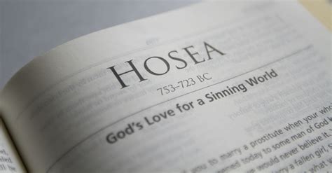 Hosea - Bible Book Chapters and Summary - New International Version