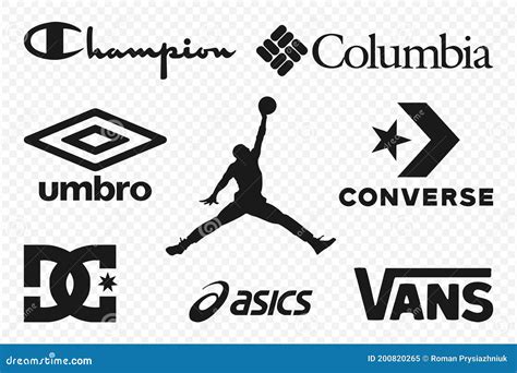 Fashion Brands Logos Cartoon Vector | CartoonDealer.com #58381201