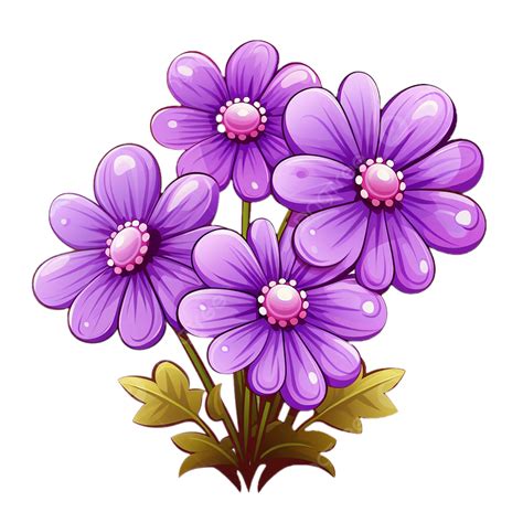 Purple Flowers On Transparent Background, Purple Flowers, Flowers ...