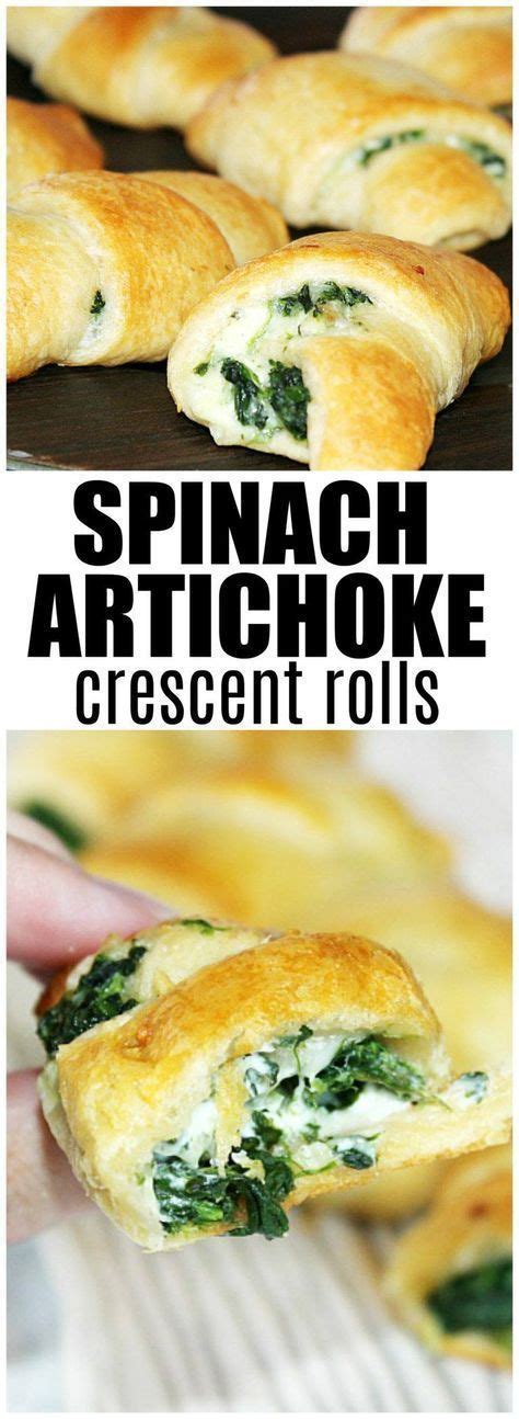 Spinach Artichoke Crescent Rolls- FAMOUS Dip in a Crescent Roll ...