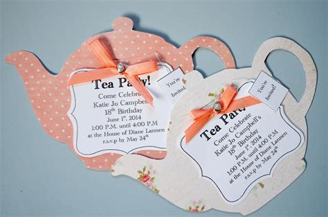 Invitations for the vintage Tea Party! | Tea party invitations, Tea ...