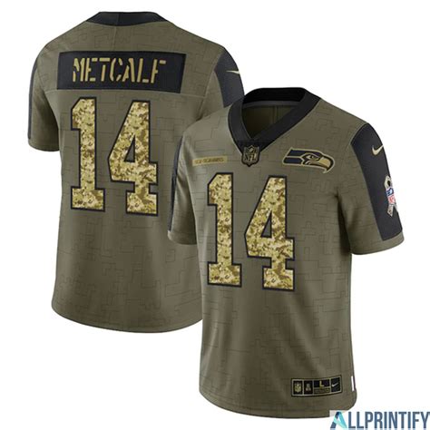 DK Metcalf Seattle Seahawks 14 Olive Vapor Limited Player Jersey ...