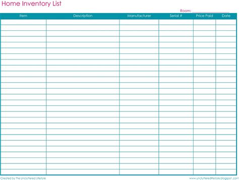 Basic Inventory Sheet Template — db-excel.com