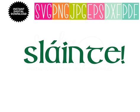 Slainte SVG Irish SVG Slainte SVG Cricut St Patrick's | Etsy