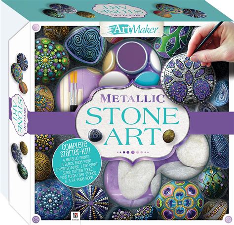 Metallic Stone Art Deluxe Kit - Craft Kits - Art & Craft - Adult - Hinkler