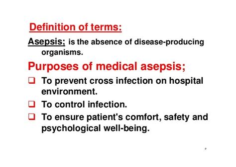 Medical asepsis