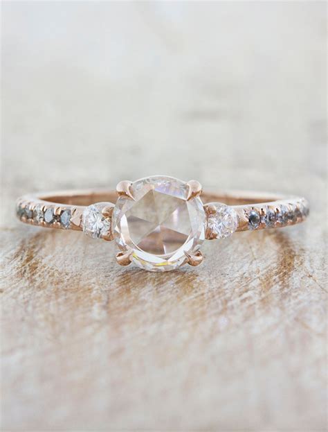 Delilah: Rose Cut Diamond Engagement Ring | Ken & Dana Design