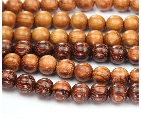 Bayong Wood Beads, Brown, 8mm Round | Bayong wood, Wood beads, Bayong