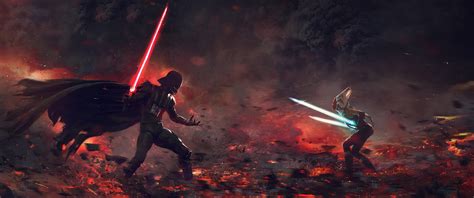 Darth Vader Vs Ahsoka Wallpapers - Wallpaper Cave