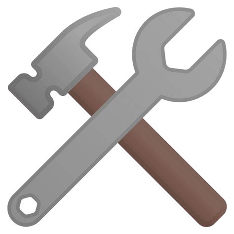 Hammer and wrench emoji clipart. Free download transparent .PNG | Creazilla