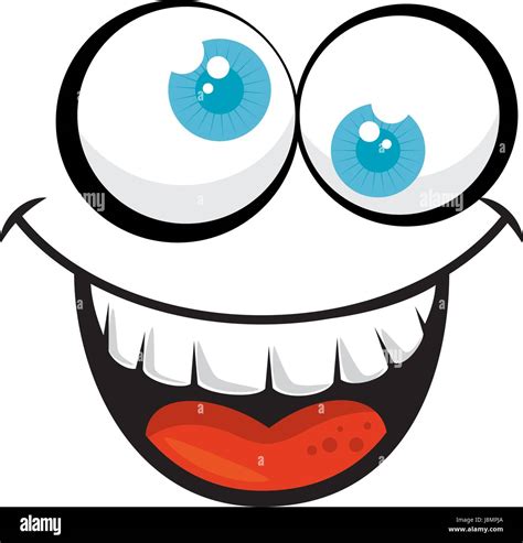 funny face crazy Stock Vector Image & Art - Alamy