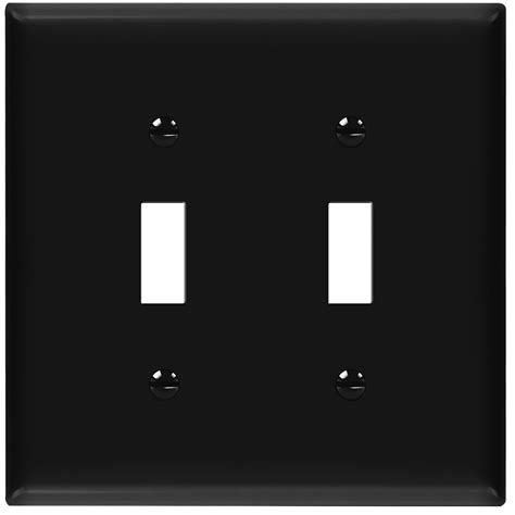 ENERLITES Double Toggle Switch Cover, Two Gang Light Switch Wall Plate ...