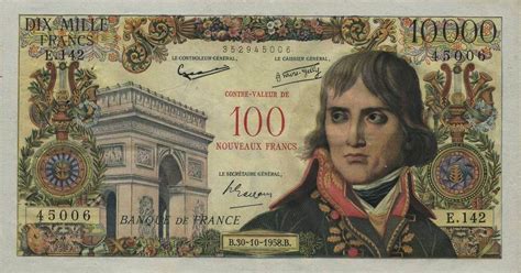 10000 French Francs (100 NF) Napoléon - exchange yours today