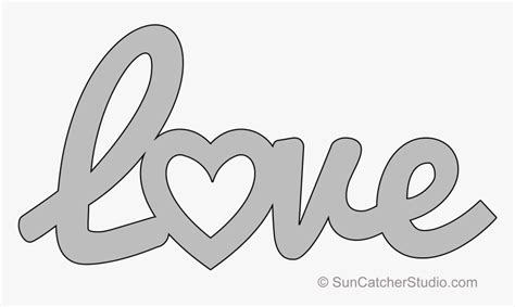 Scroll Saw Patterns Love, HD Png Download - kindpng