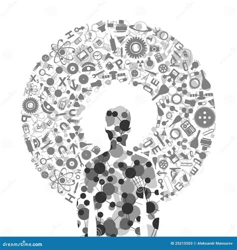 Man of a science stock vector. Illustration of anatomy - 25215503