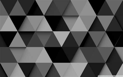 Black And White Triangle Background