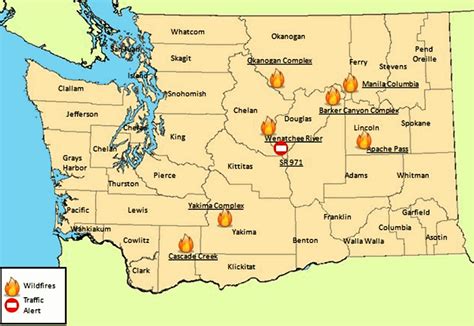 Washington State Fire Map - Washington Dc Map