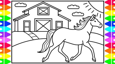 21+ Horse Sketch For Kids : Free Coloring Pages