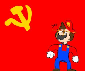 Mario, but Communist - Drawception