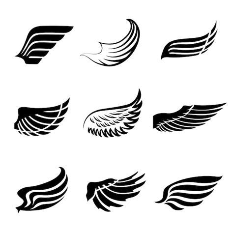 Silhouette wing Vectors & Illustrations for Free Download | Freepik