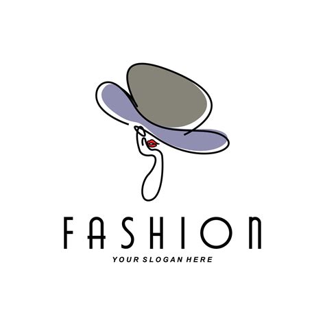 Women's Hat Logo Design Illustration Fashion beauty accessories, and ...