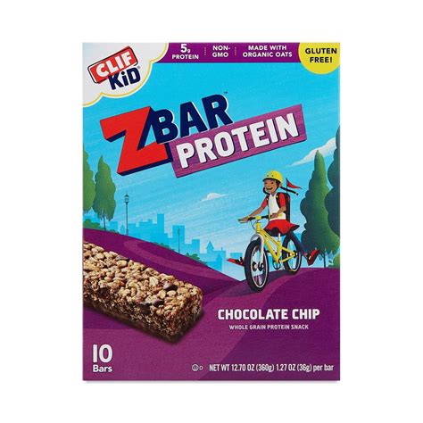 Clif Bar Z Bar Protein Chocolate Chip Bars - Thrive Market