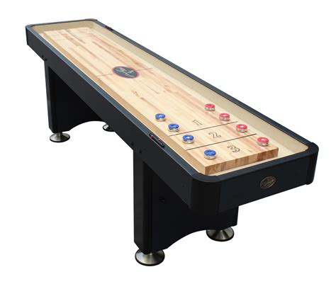 12' Black Playcraft Woodbridge Shuffleboard Table