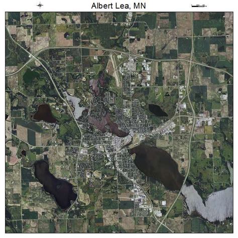 Aerial Photography Map of Albert Lea, MN Minnesota