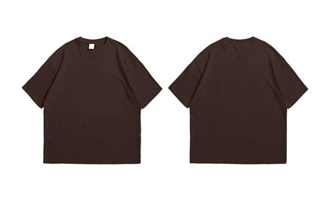 Oversize brown t-shirt front and back background transparent 12304839 PNG