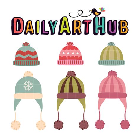 Winter Hats Clip Art Set – Daily Art Hub – Free Clip Art Everyday