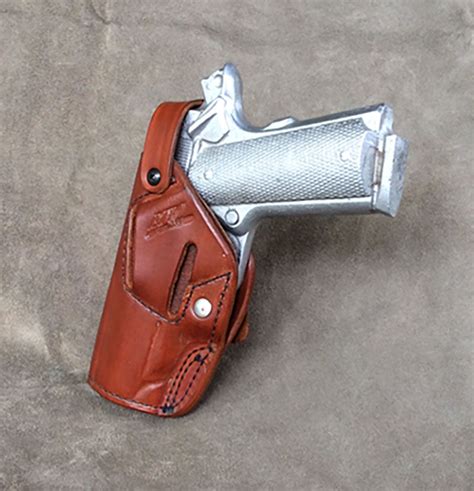 1911 Commander OWB TWO POSITION Custom Leather Holster – ETW Holsters