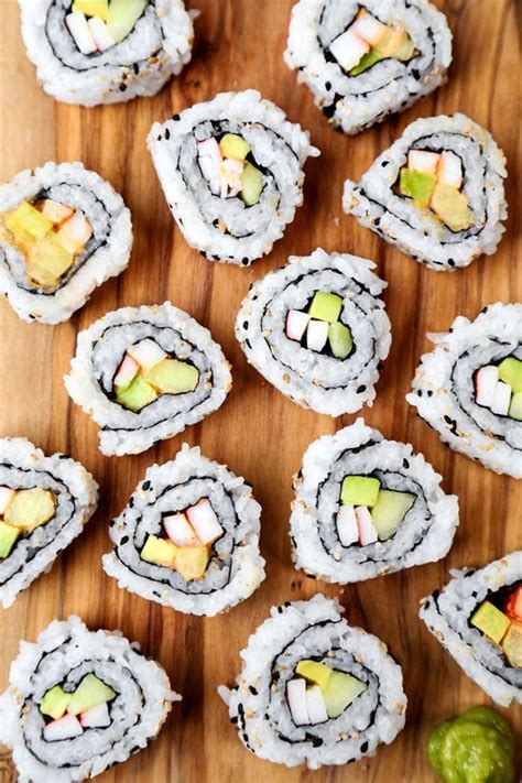 California Roll & Spicy California Roll - Easy homemade sushi recipe ...