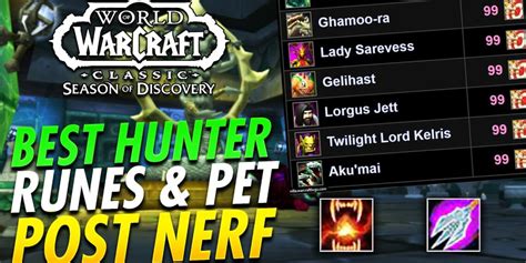 NickTew: SoD BEST Hunter Runes POST NERF Highest DPS - Best Talents ...