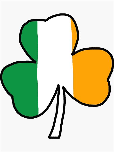 "custom Irish flag shamrock sticker" Sticker for Sale by shansstickers ...