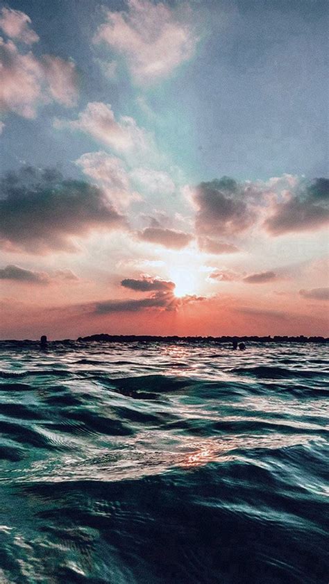 Sunset Sea Sky Ocean Summer Blue Water Nature #iPhone #5s #wallpaper ...