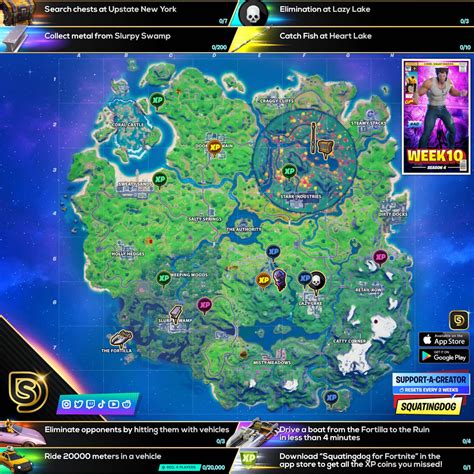 Fortnite Chapter 2 Season 4 Week 10 Challenges Cheat Sheet - Video ...